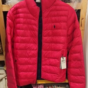 Ralph Lauren Pink Puffer Jacket